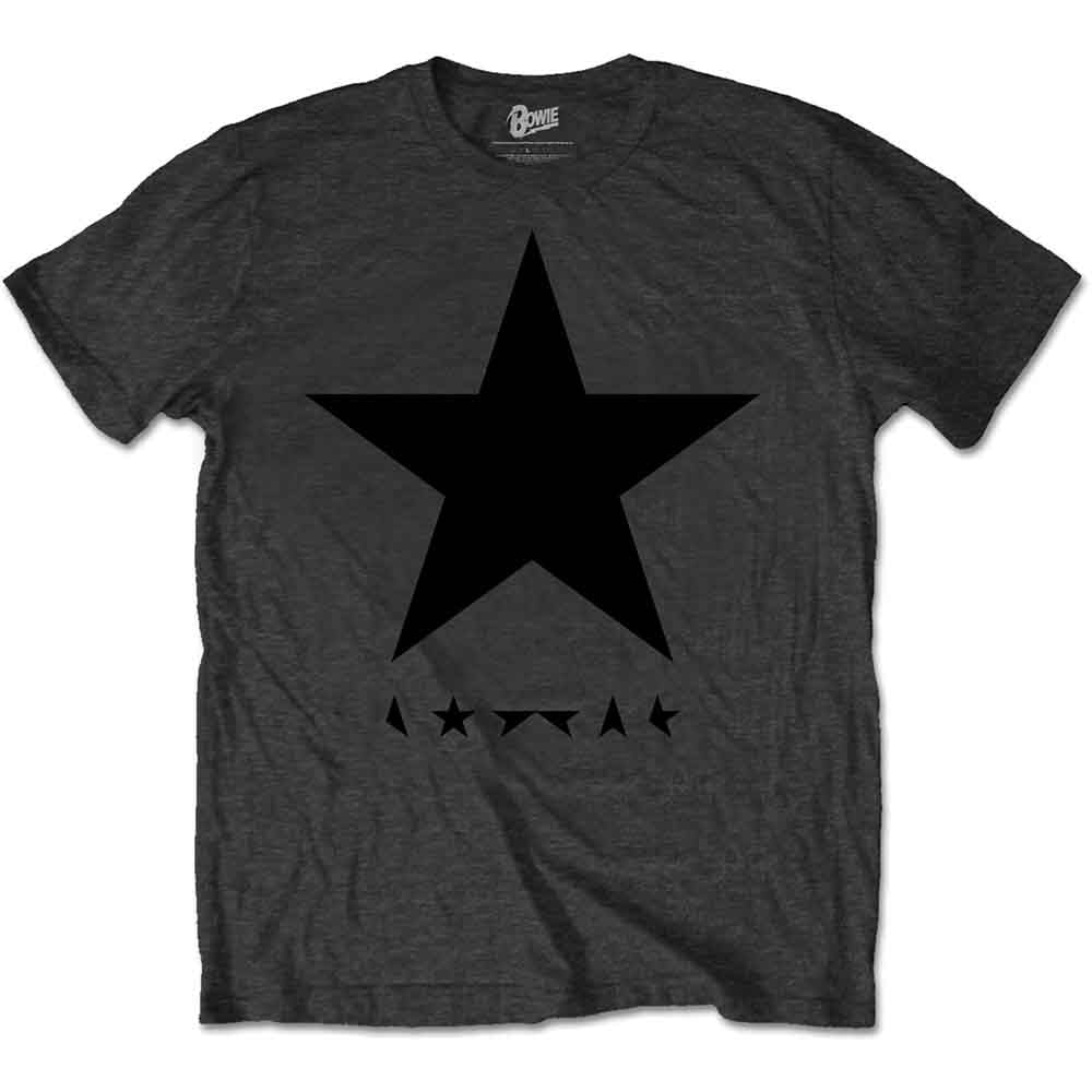 David Bowie - Blackstar on Grey - T-Shirt Grey