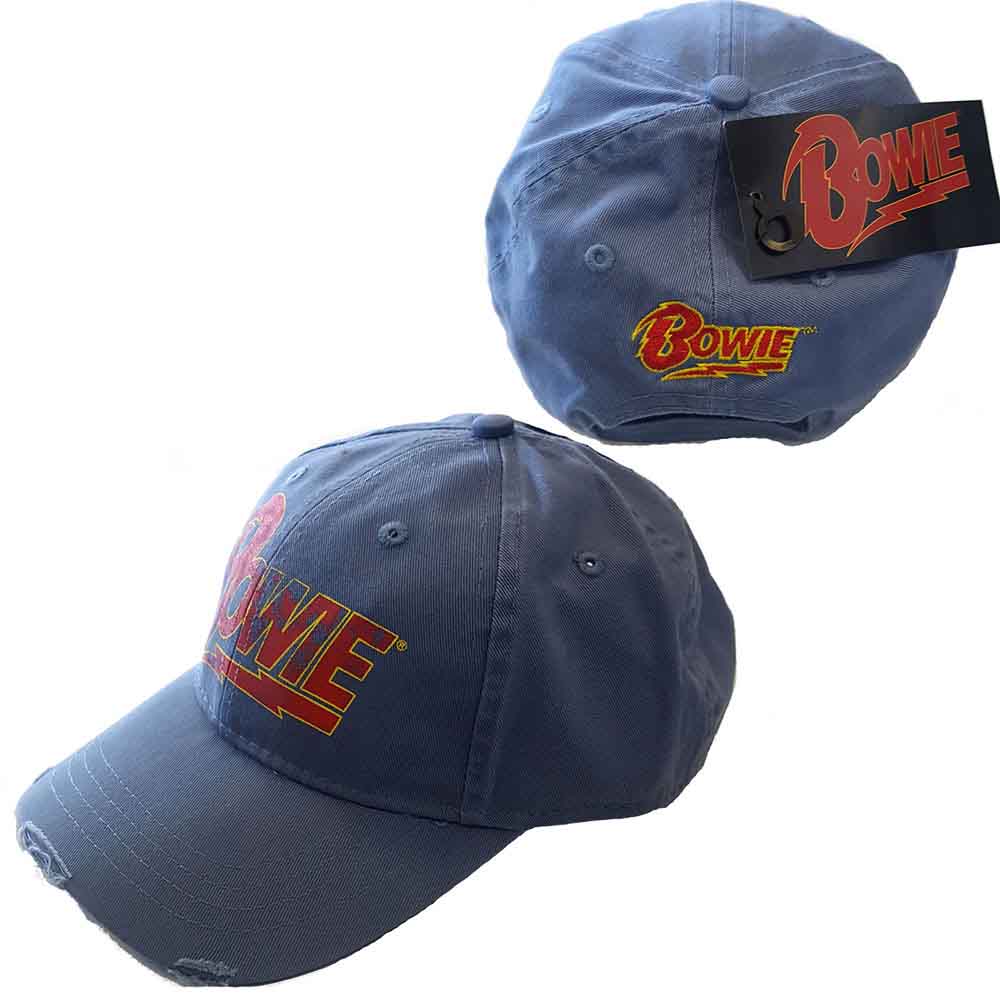David Bowie - Flash Logo - Hat Blue