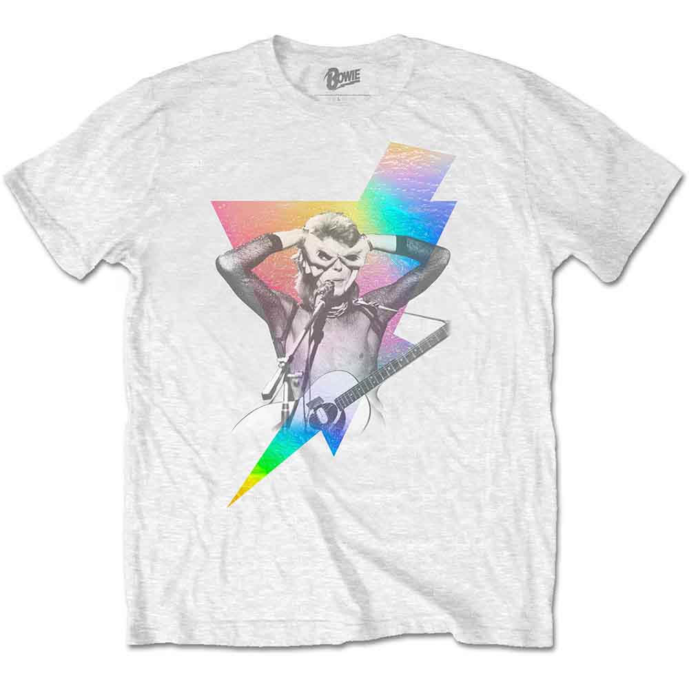 David Bowie - Holographic Bolt - T-Shirt White
