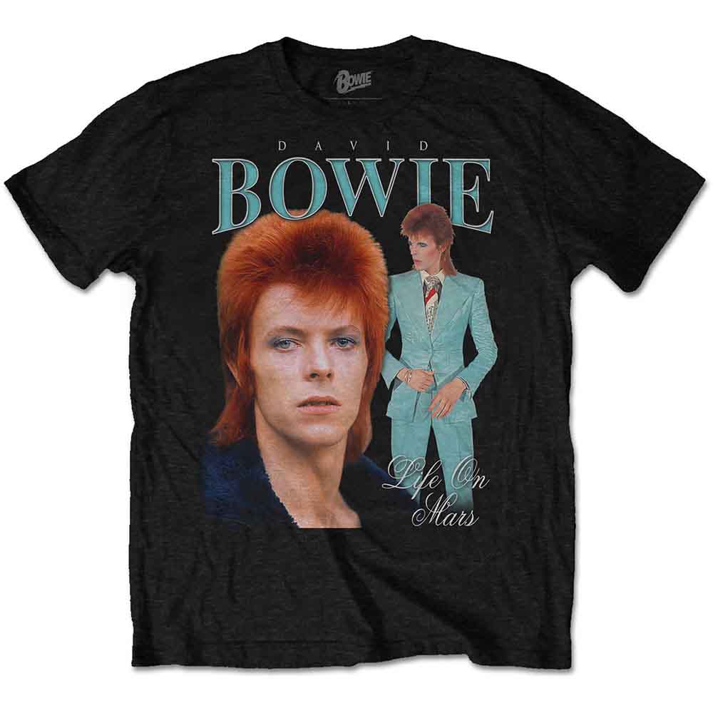 David Bowie - Life on Mars Homage - T-Shirt Black