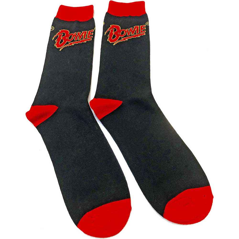 David Bowie - Logo - Socks Black