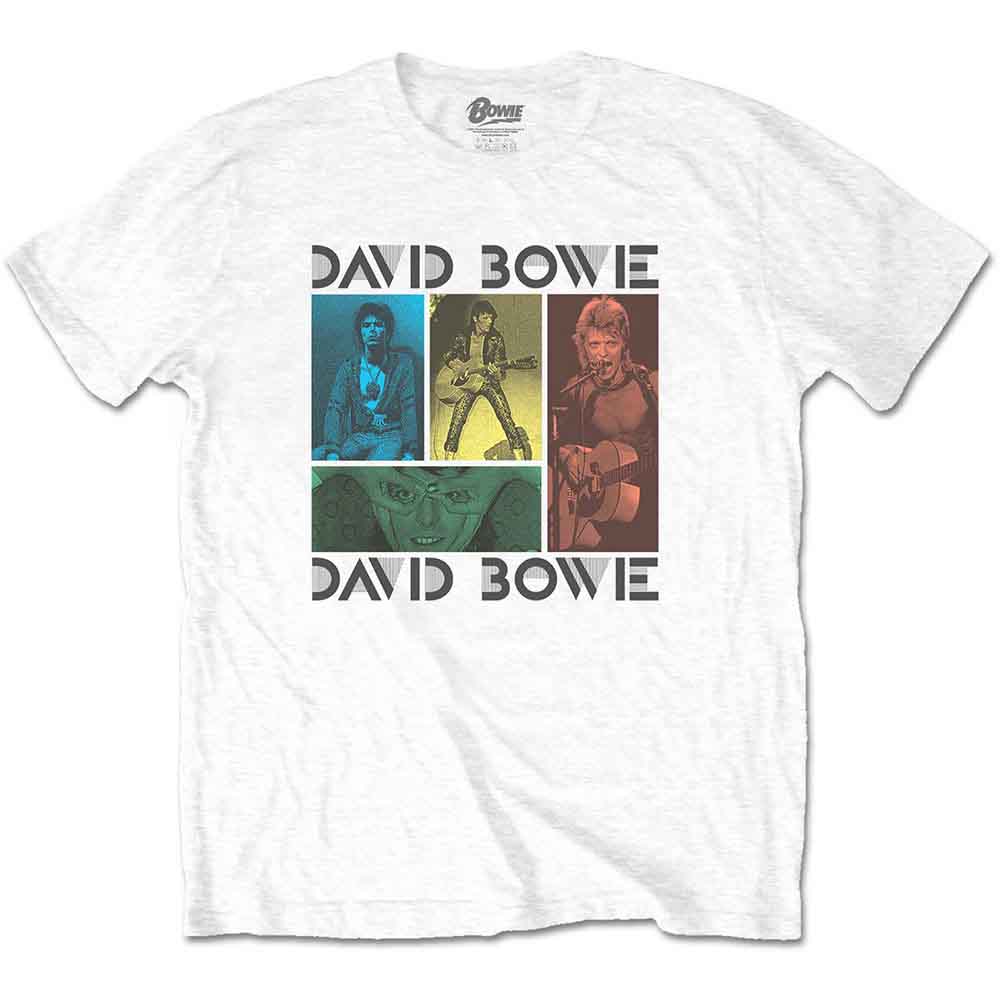 David Bowie - Mick Rock Photo Collage - White