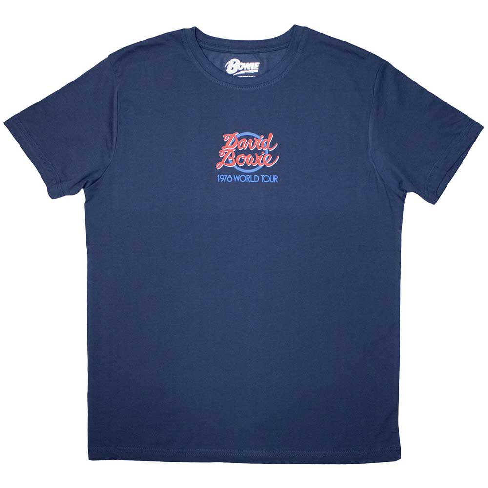 David Bowie - Mini 1978 World Tour Logo - Blue