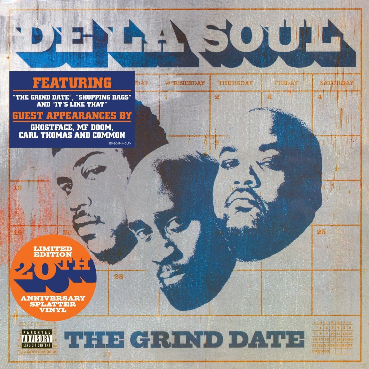 De La Soul - The Grind Date (20th Anniversary) (Splatter Colored Vinyl) (2 Lp's) - Vinyl