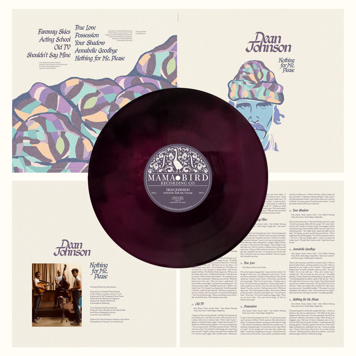 Dean Johnson - Nothing For Me, Please (Indie exclusive) (Oxblood & Black mix Vinyl) - Vinyl