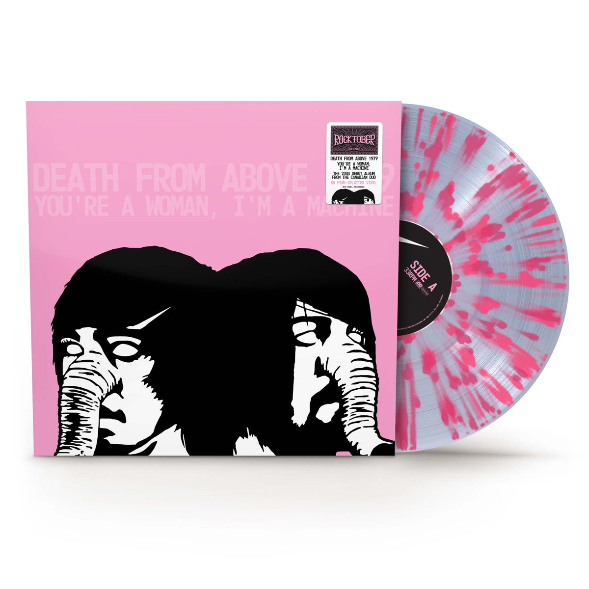 Death From Above 1979 - You're a Woman, I'm A Machine (RKTBR25)(1LP Clear with Pink Splatter Vinyl) - Vinyl