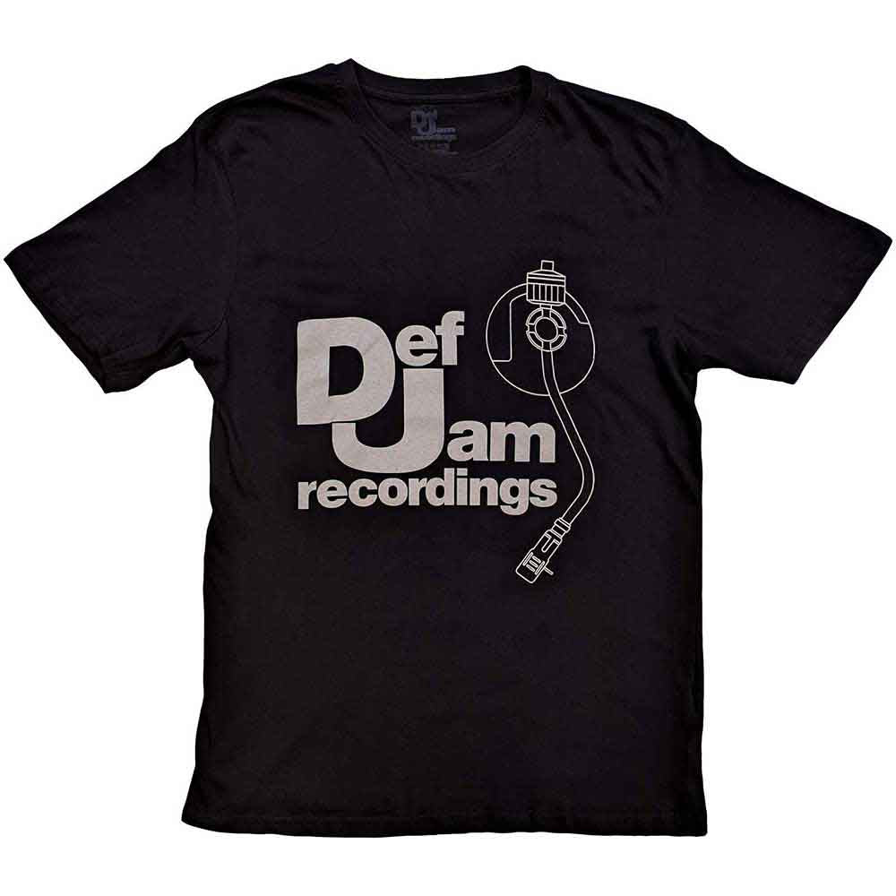 Def Jam Recordings - Logo & Stylus - T-Shirt Black