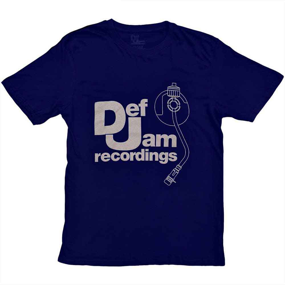 Def Jam Recordings - Logo & Stylus - T-Shirt Blue