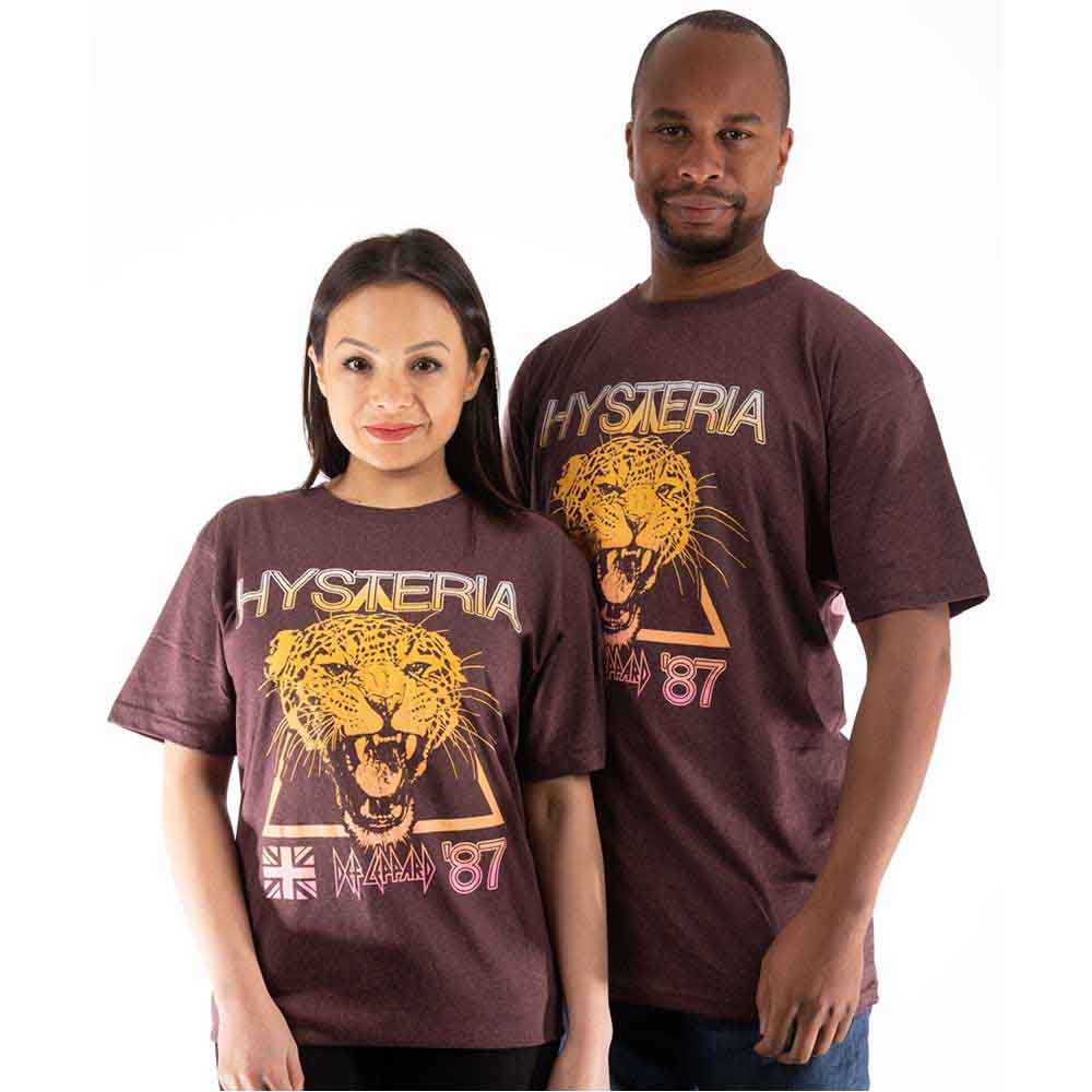 Def Leppard - Hysteria World Tour - T-Shirt Brown
