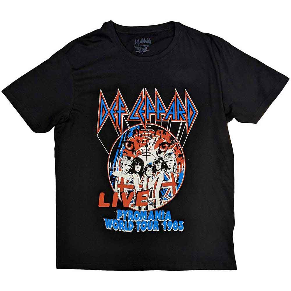 Def Leppard - Pyro World Tour - T-Shirt Black
