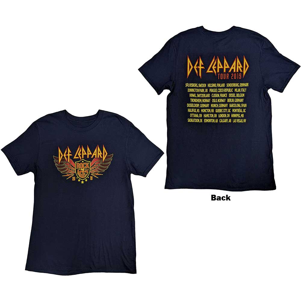 Def Leppard - Rock Of Ages Tour 2019 - T-Shirt Blue