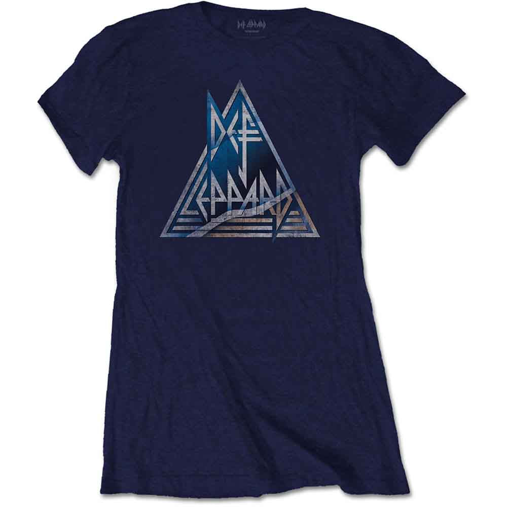 Def Leppard - Triangle Logo - T-Shirt Blue