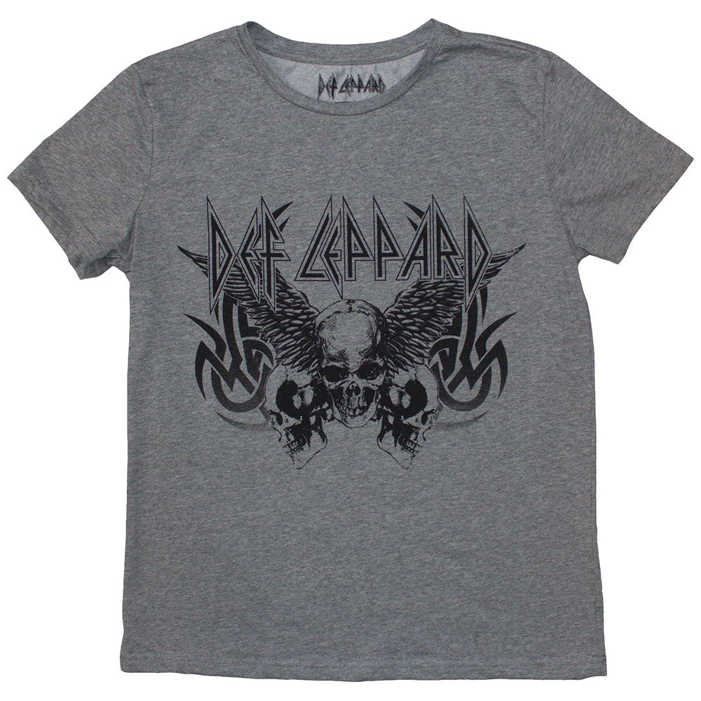 Def Leppard - Tribal Skull - Grey