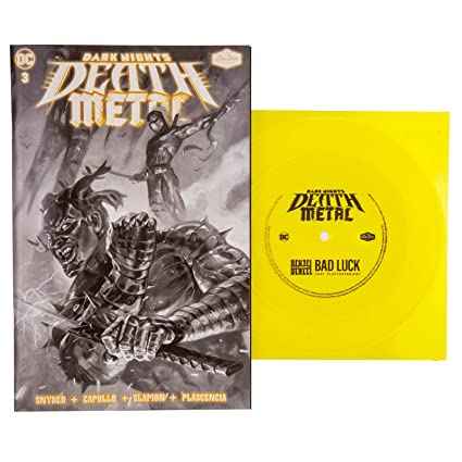 Denzel Curry - Bad Luck (Dark Nights: Death Metal #3 Soundtrack) (Colored Vinyl, Yellow, Indie Exclusive) (Comic Book) - Vinyl