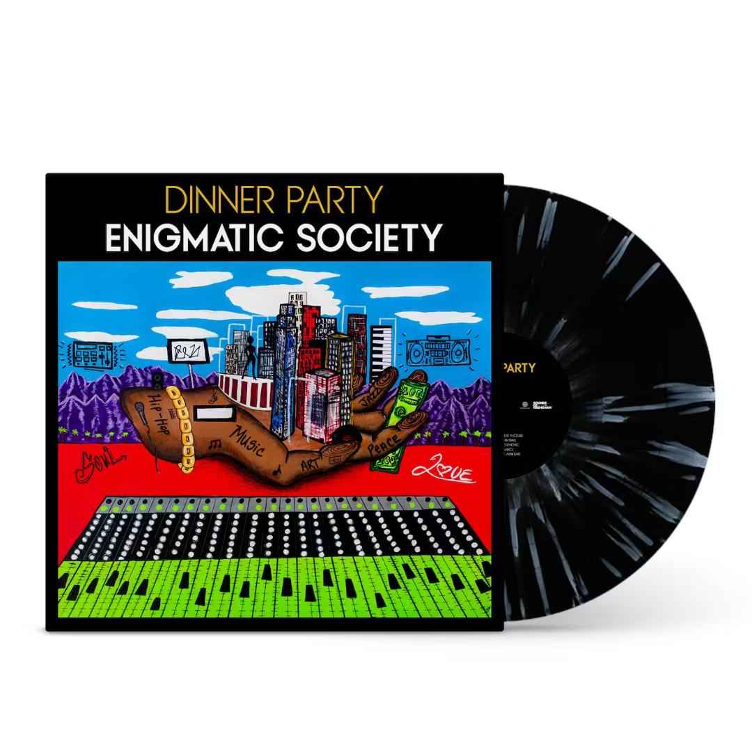 Dinner Party - Enigmatic Society (Black W/ White Splatter) [Explicit Content] - Vinyl