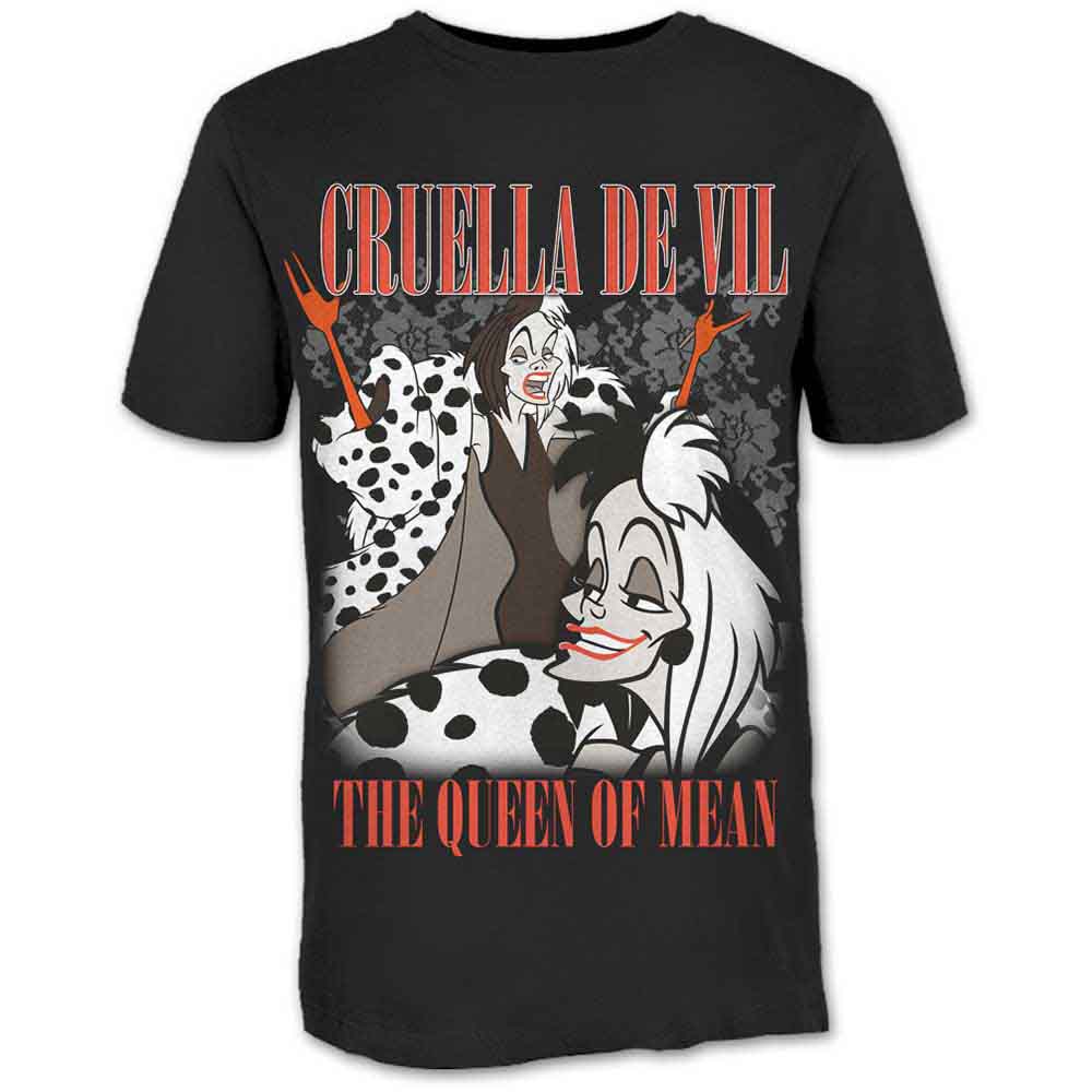 Disney - 101 Dalmatians Cruella Homage - T-Shirt Black