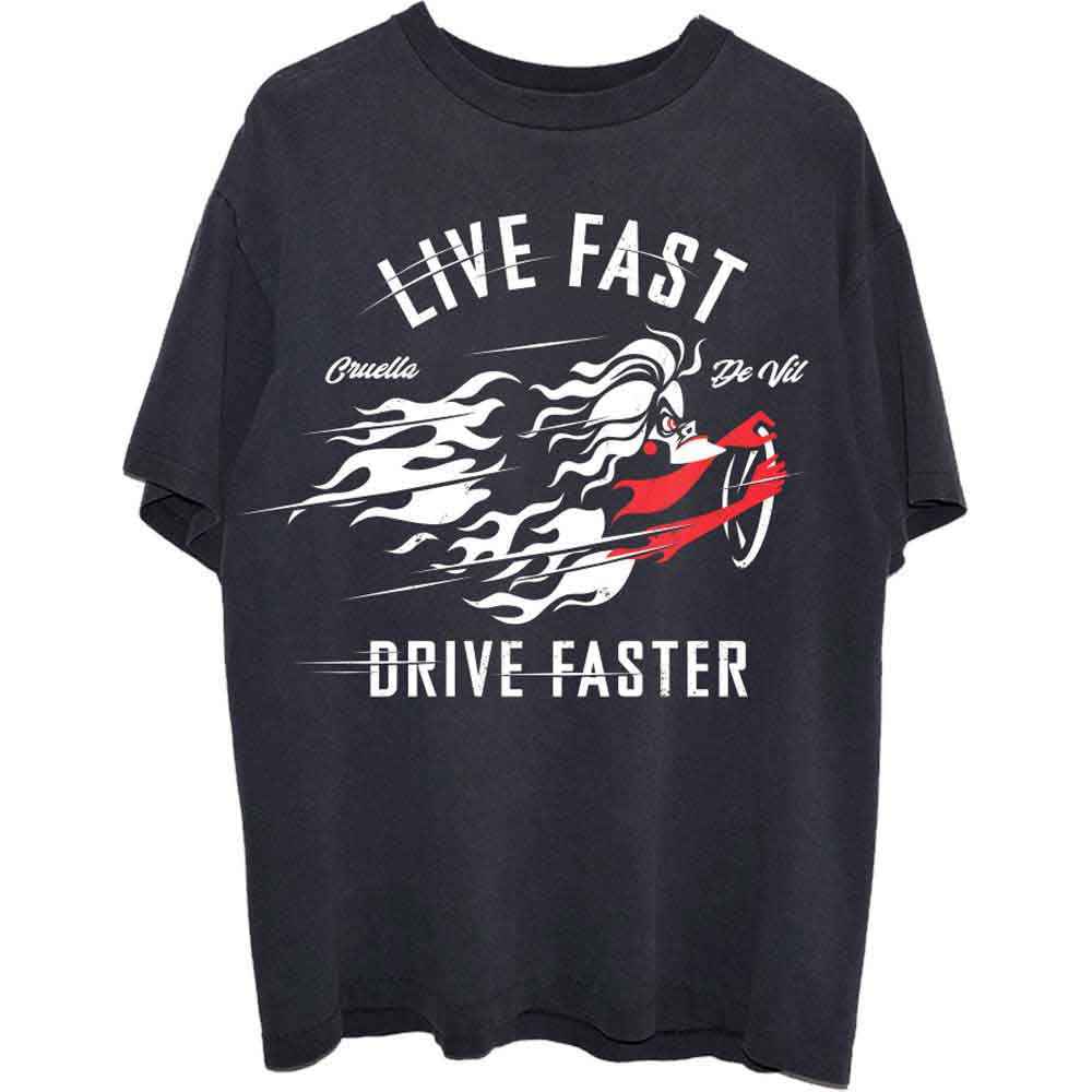Disney - 101 Dalmatians Cruella Live Faster - T-Shirt