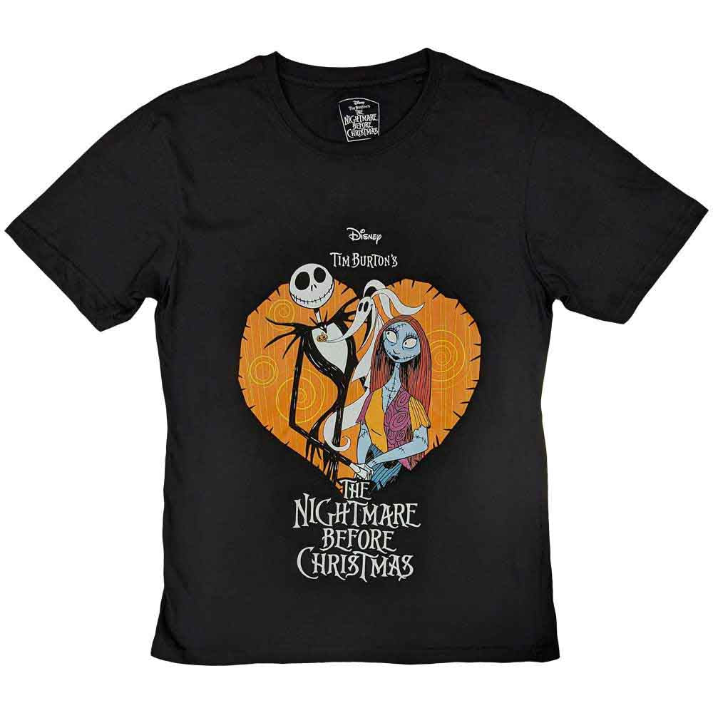 Disney - The Nightmare Before Christmas Heart - T-Shirt Black