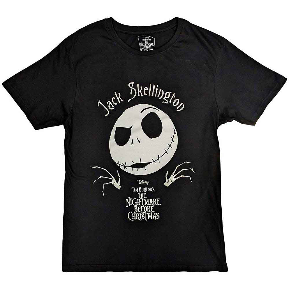 Disney - The Nightmare Before Christmas Jack Head - T-Shirt Black