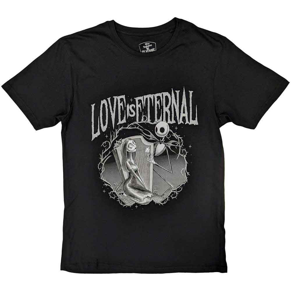 Disney - The Nightmare Before Christmas Jack & Sally Love Is Eternal - T-Shirt Black
