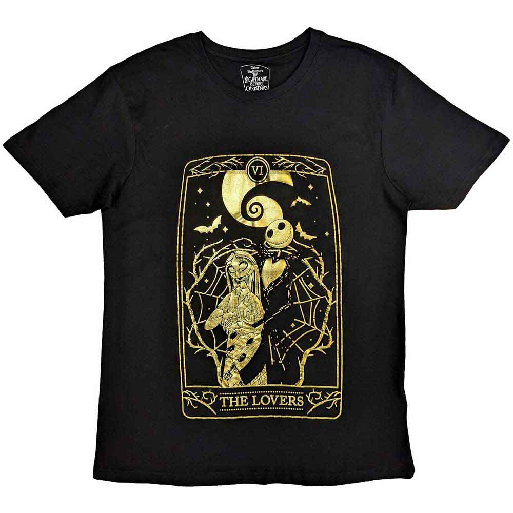 Disney - The Nightmare Before Christmas Jack & Sally Lovers - T-Shirt Black