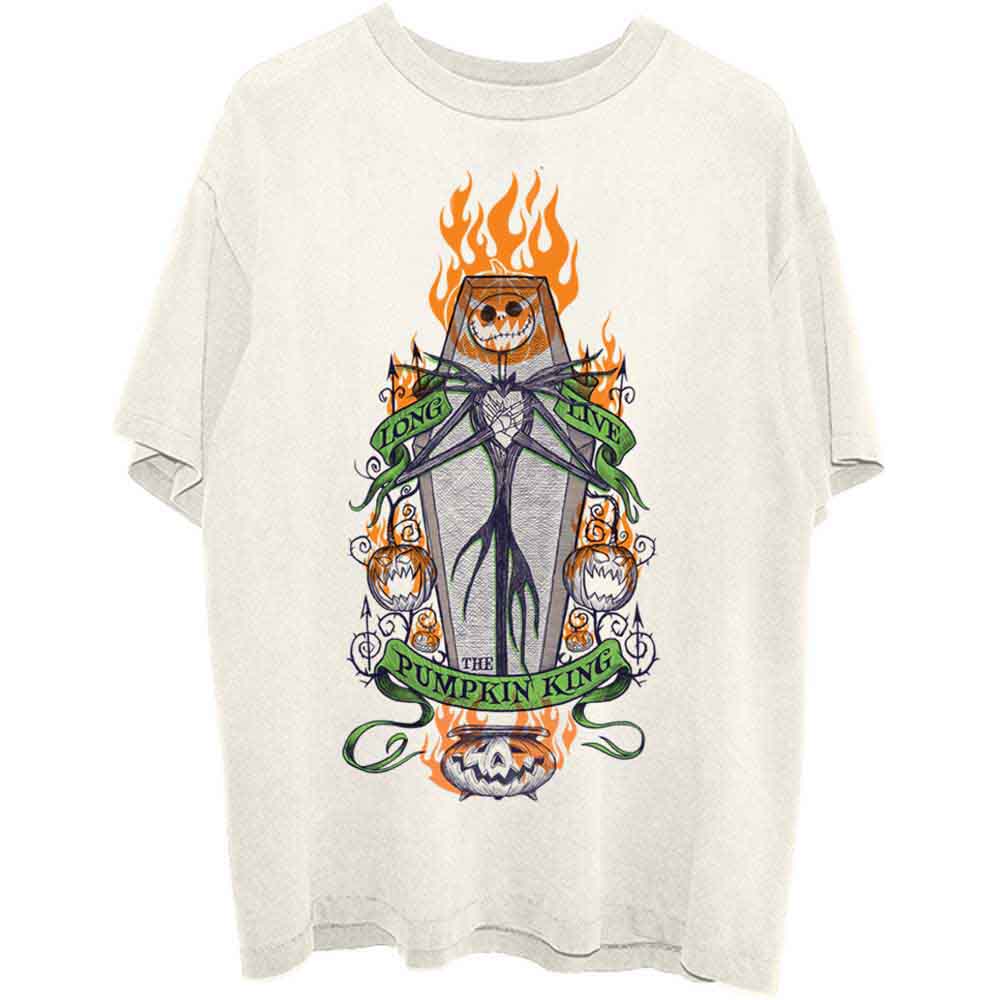 Disney - The Nightmare Before Christmas Orange Flames Pumpkin King - T-Shirt Neutral