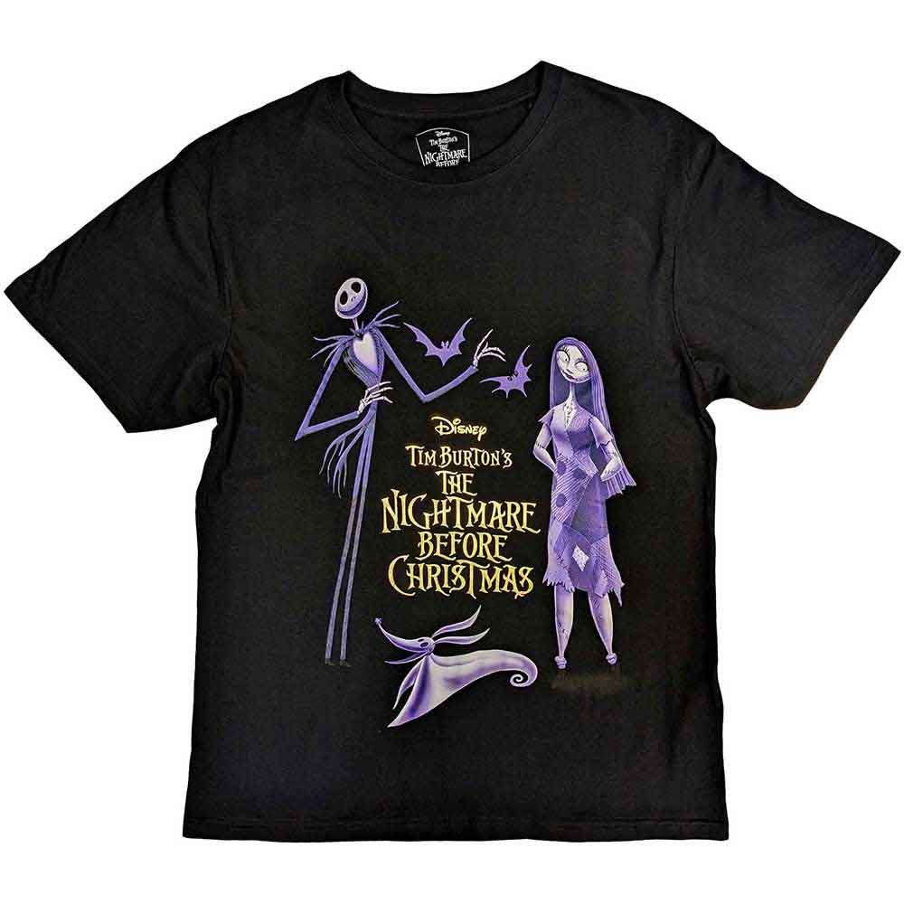 Disney - The Nightmare Before Christmas Purple Characters - T-Shirt Black
