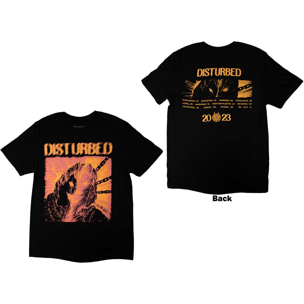 Disturbed - European Tour '23 Split Face - Black
