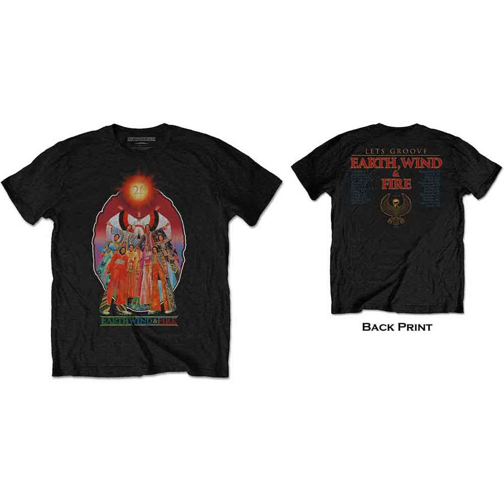 Earth Wind & Fire - Let's Groove - T-Shirt Black