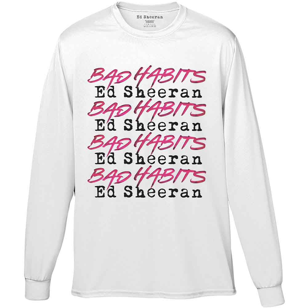 Ed Sheeran - Bad Habits Stack - White