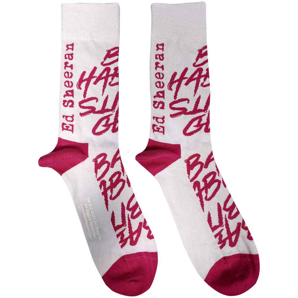 Ed Sheeran - Bad Habits - Socks White