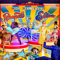 Elton John & Brandi Carlile - Who Believes In Angels? (Indie Exclusive, Limited Edition, Pink & Orange Spiral Colored Vinyl) - Vinyl