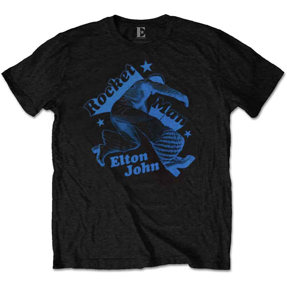 Elton John - Rocketman Jump - T-Shirt Black