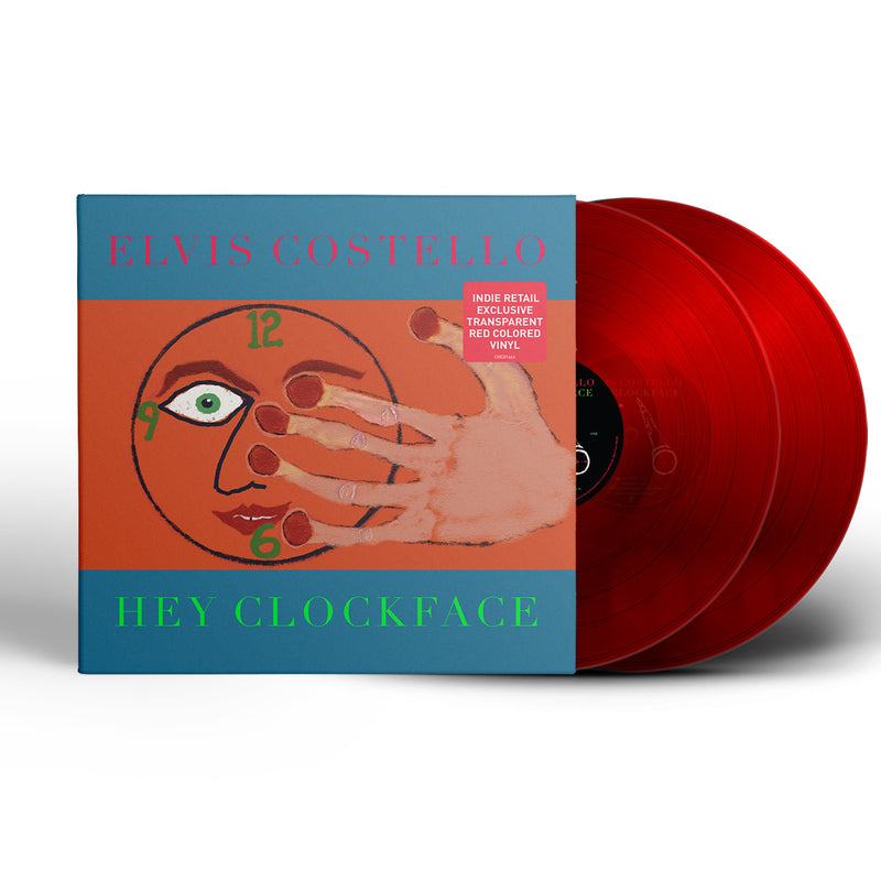 Elvis Costello - Hey Clockface (Gatefold LP Jacket, Clear red Vinyl, Indie Exclusive) - Vinyl