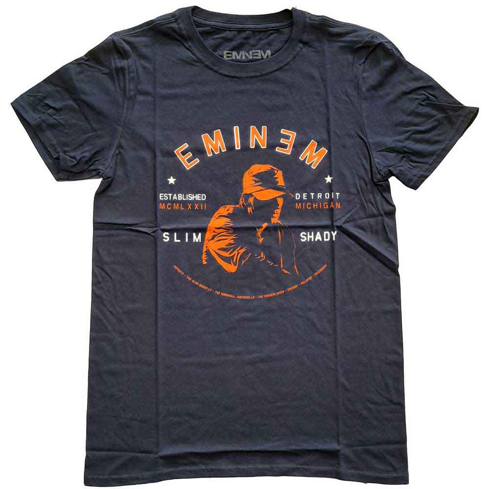 Eminem - Detroit Portrait - T-Shirt Blue