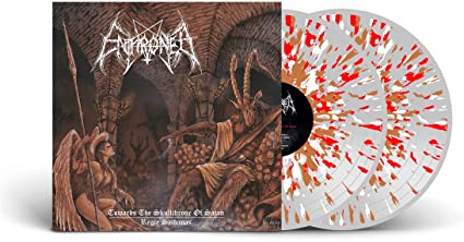 Enthroned - TOWARDS THE SKULLTHRONE / REGIE SATHANAS (CLEAR VINYL WITH BROWN/RED/WHITE SPLATTER) - Vinyl