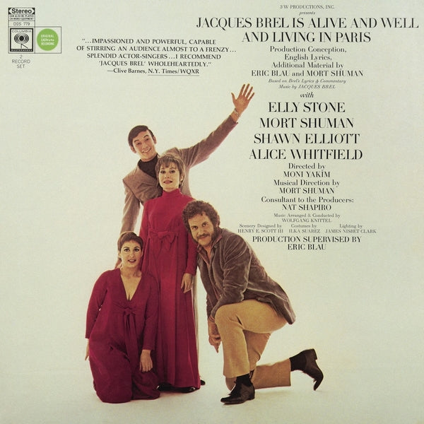 Eric Blau & Mort Shuman Jacques Brel - Jacques Brel Is Alive And Well And Living In Paris - CD
