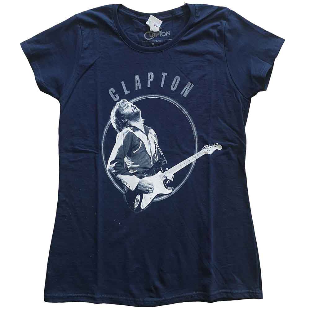 Eric Clapton - Vintage Photo - T-Shirt Blue