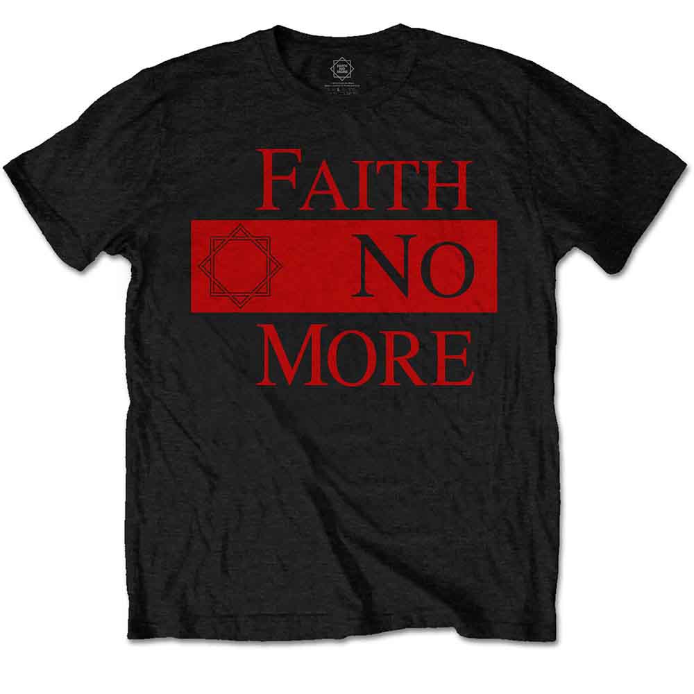 Faith No More - Classic New Logo Star - T-Shirt Black
