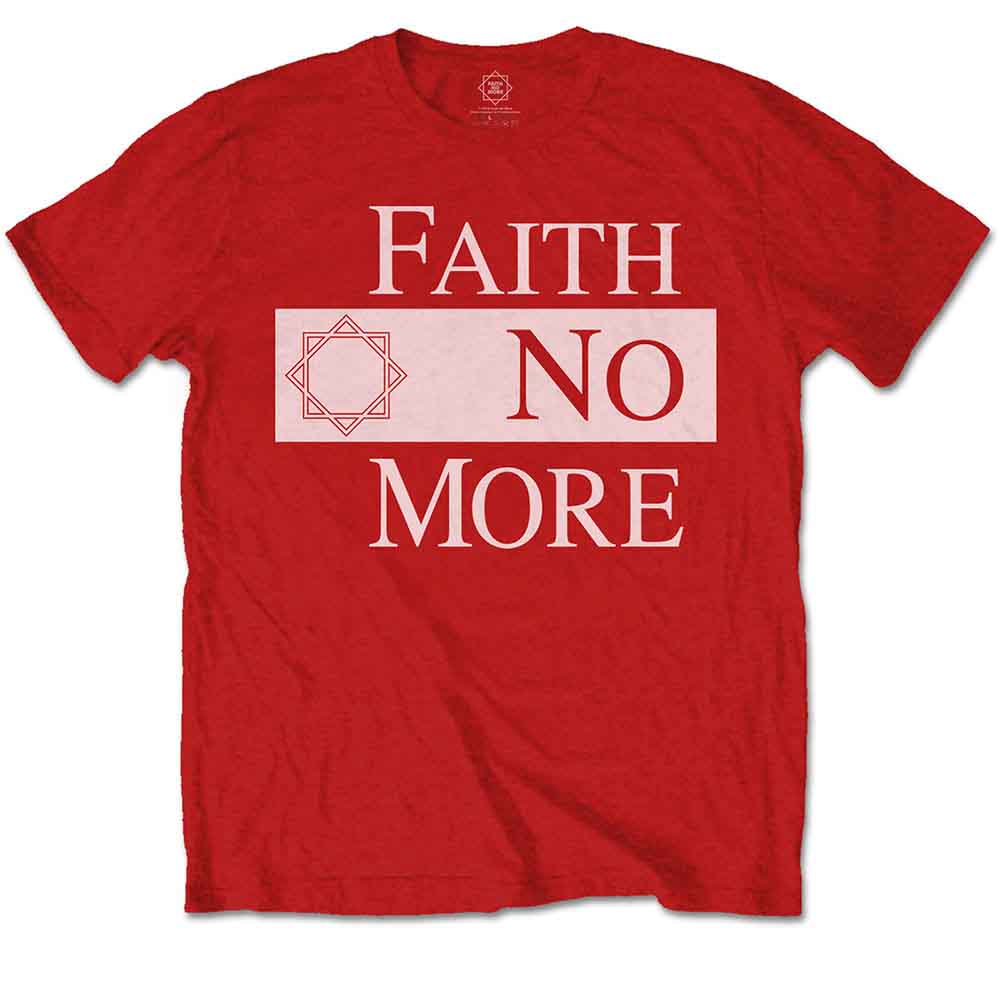 Faith No More - Classic New Logo Star - T-Shirt Red
