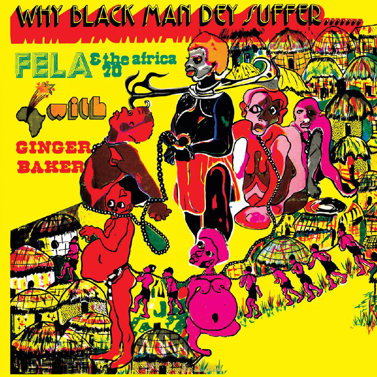 Fela Kuti - Why Black Men They Suffer (TRANSPARENT YELLOW VINYL) - Vinyl