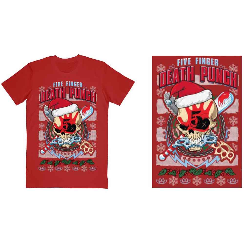 Five Finger Death Punch - Zombie Kill Xmas - T-Shirt Red