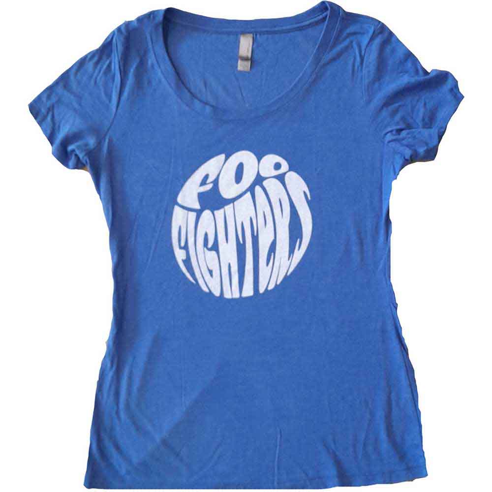 Foo Fighters - 70s Logo - T-Shirt Blue