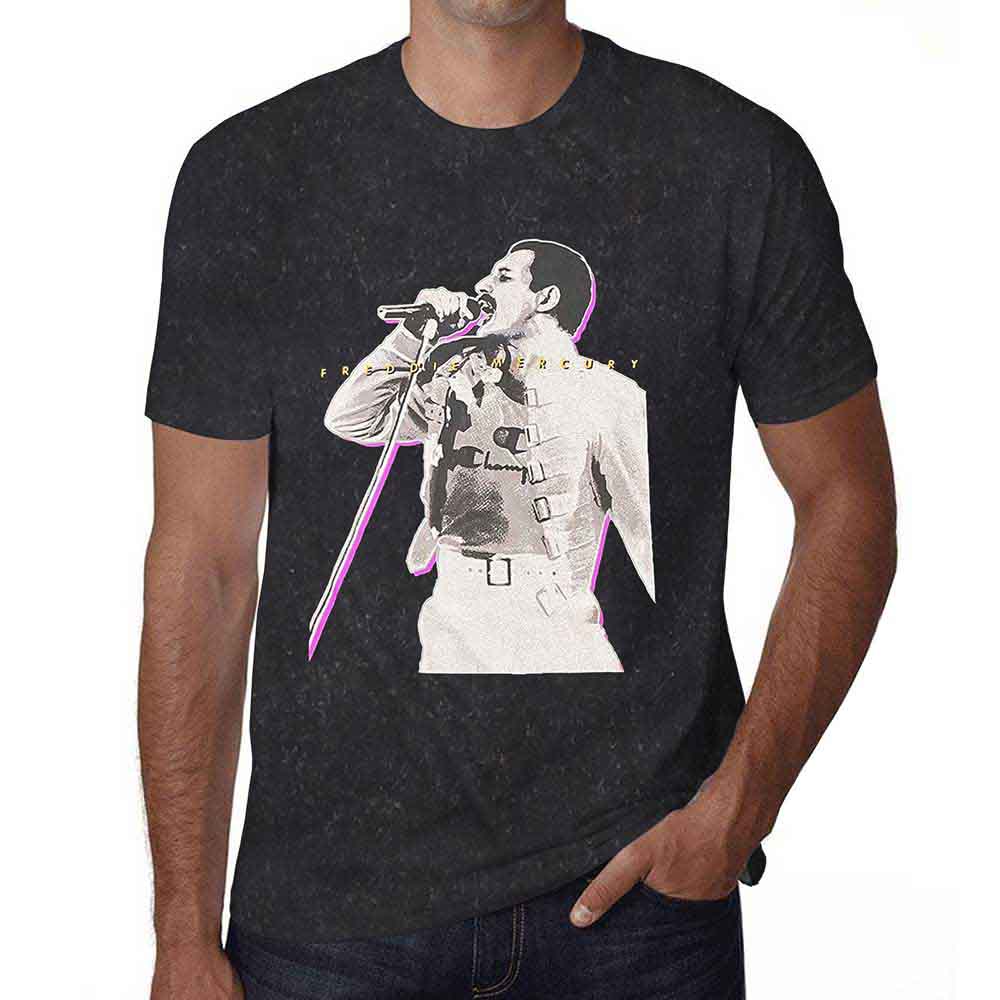 Freddie Mercury - Glow - T-Shirt Black