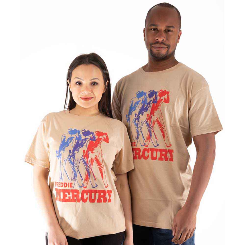 Freddie Mercury - Multicolour Photo - T-Shirt Neutral