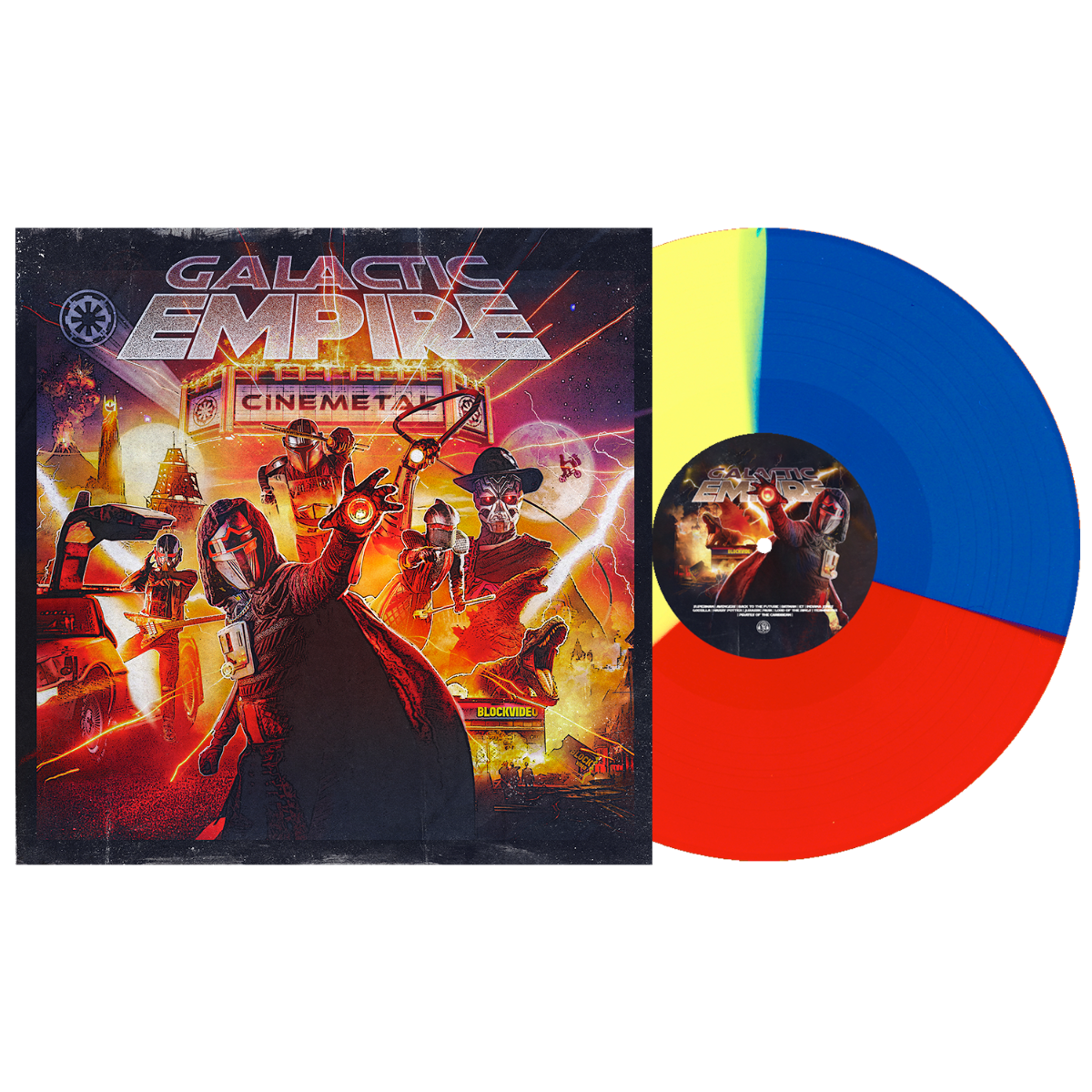 Galactic Empire - Cinemetal (Red/Yellow/Blue Vinyl) (Indie Exclusive) - Vinyl