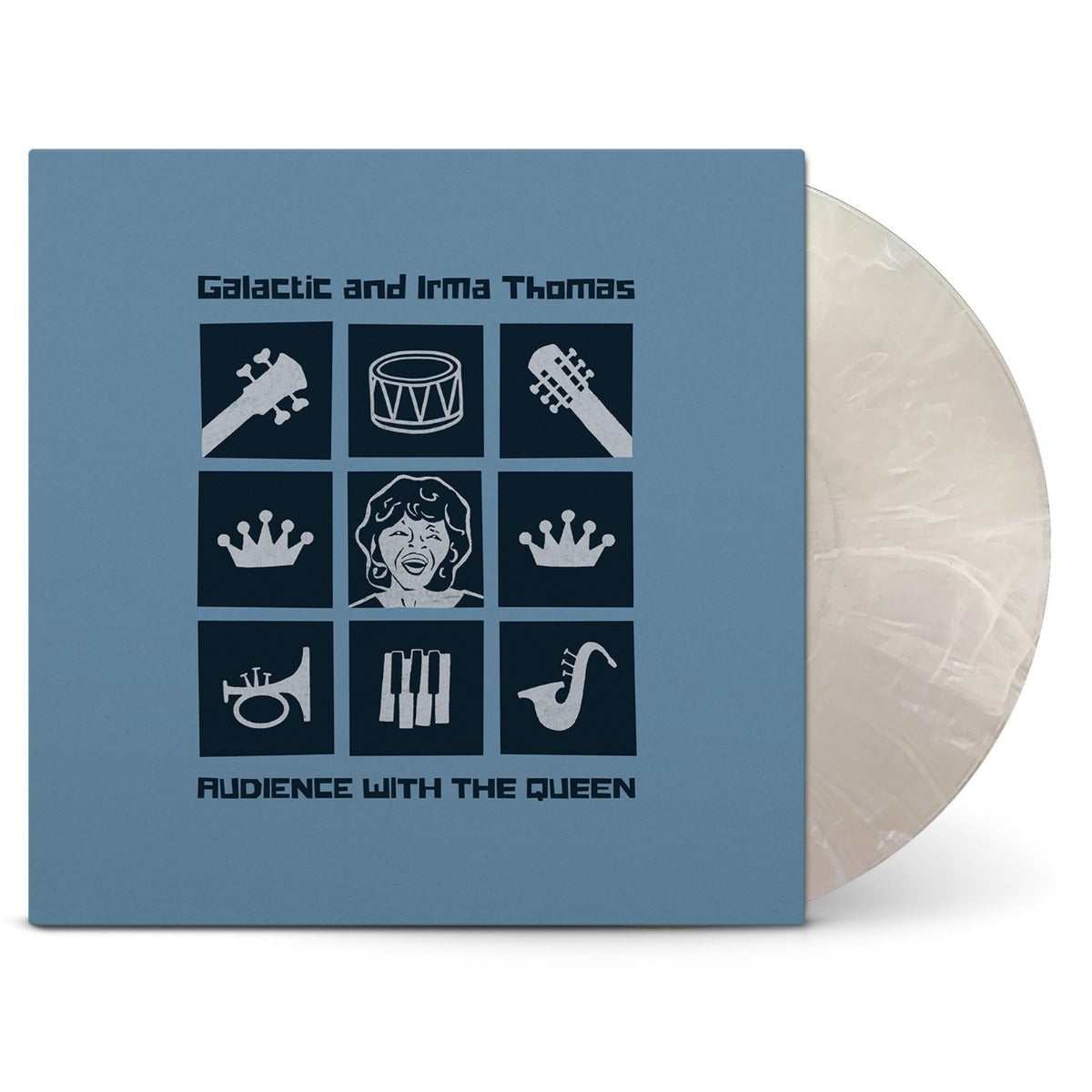 Galactic with Irma Thomas - Audience With The Queen (Clear with White Smoke Colored Vinyl) - Vinyl