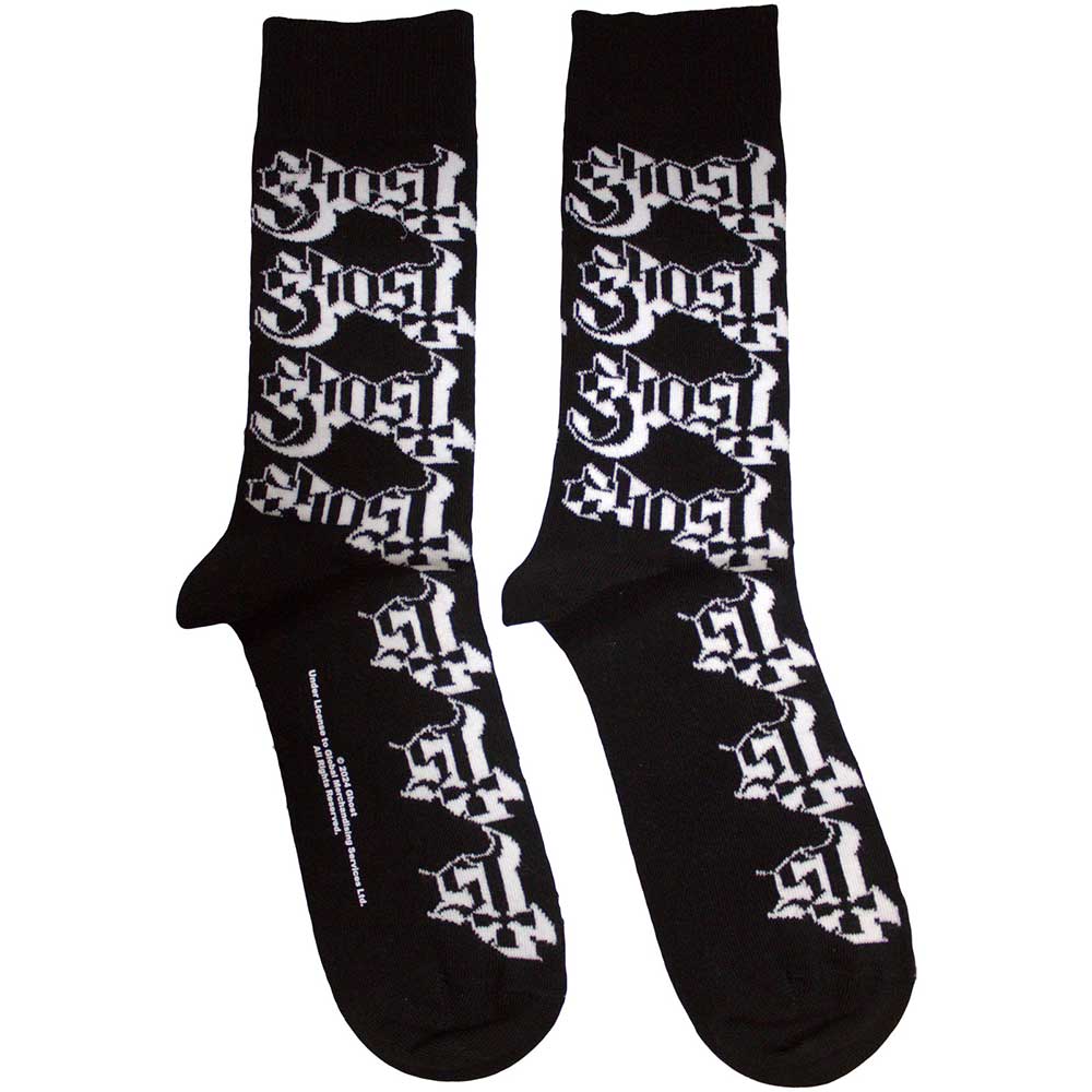 Ghost - Logo Pattern - Black