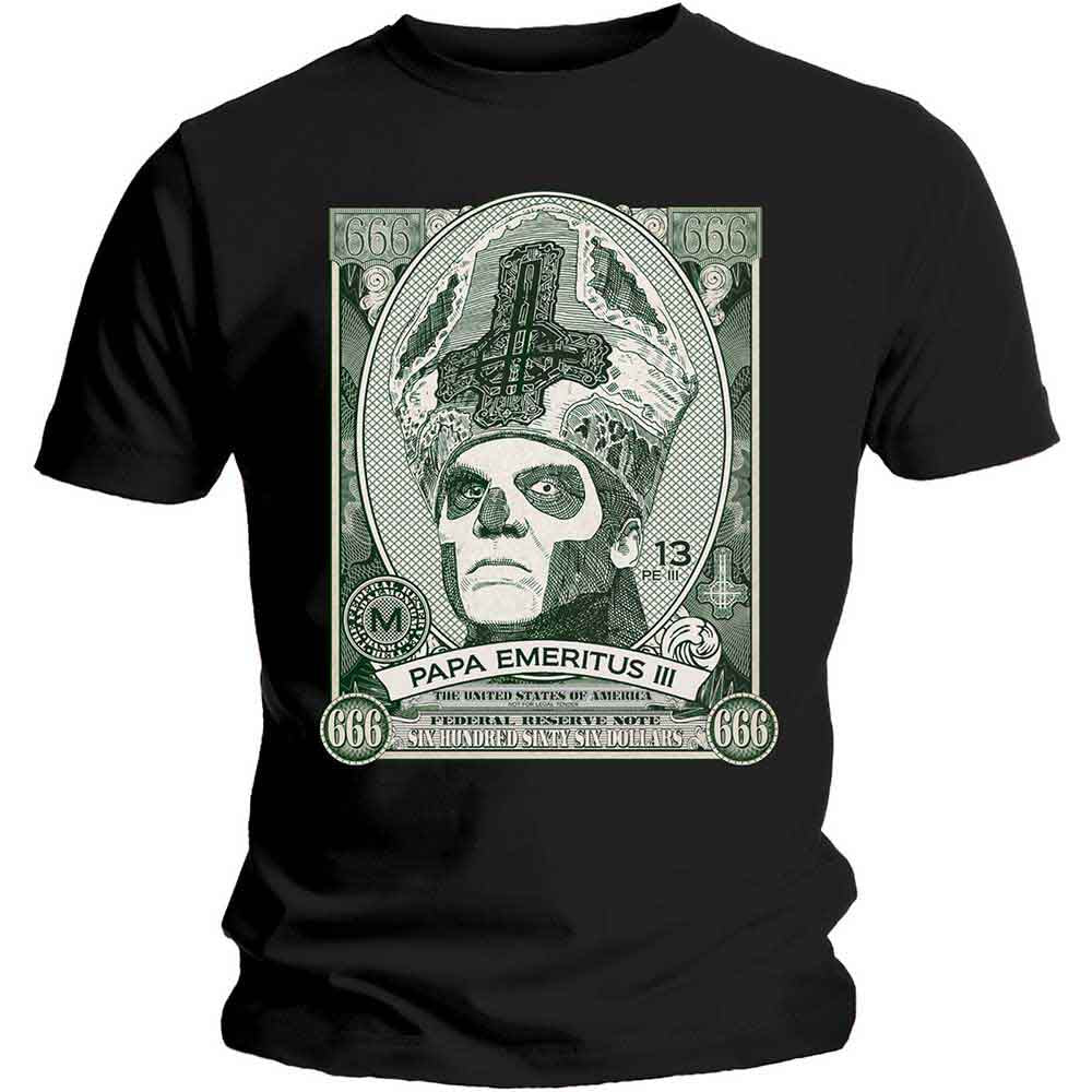 Ghost - Papa Cash - T-Shirt Black