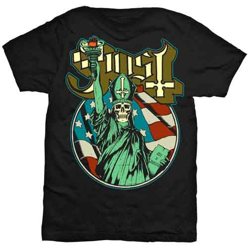 Ghost - Statue of Liberty - T-Shirt Black